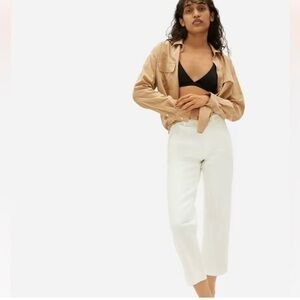 NWT EVERLANE The Straight Leg Crop 12